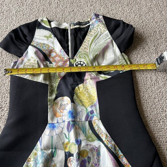 Etro Size 46 Made in Italy Art to Wear Art Deco Dress - Picture 10 of 11